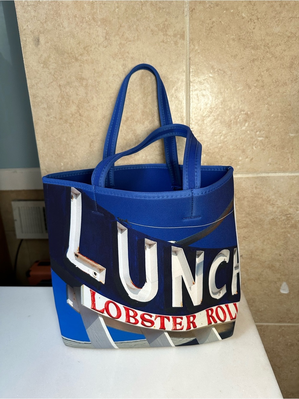 Ah Dorned blue tote bag